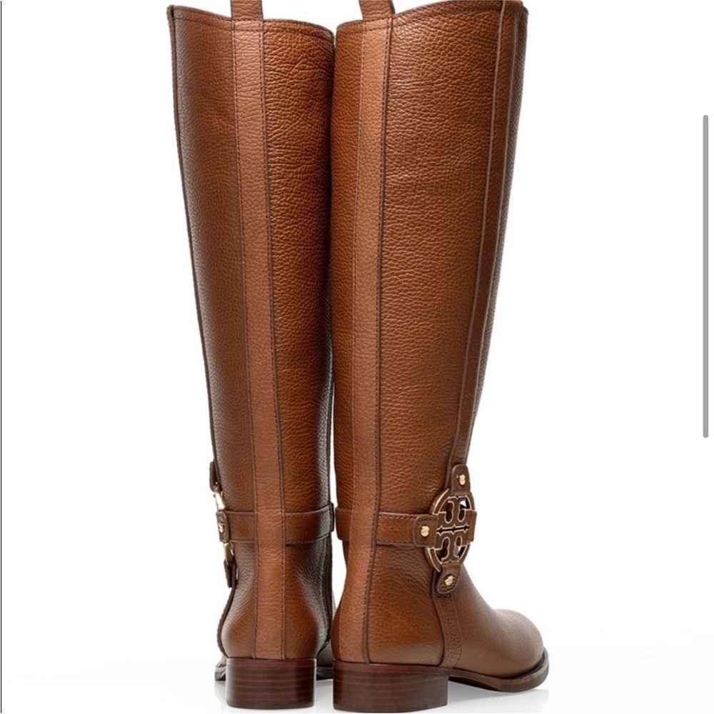 TORY BURCH Brown Amanda Riding Boot - Picture 3 of 10